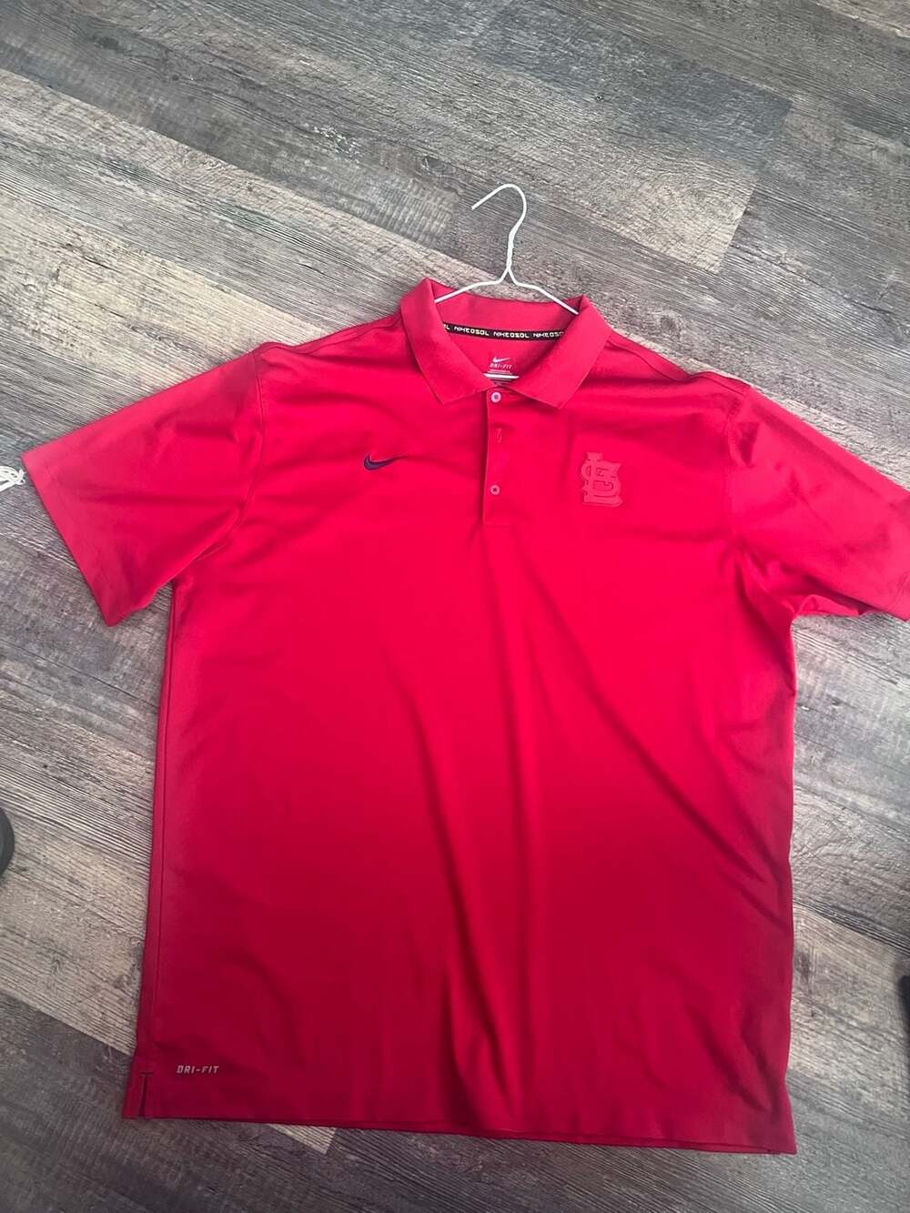 Nike St Louis Cardinals MLB Authentic Collection Dri-Fit Polo XXL Red
